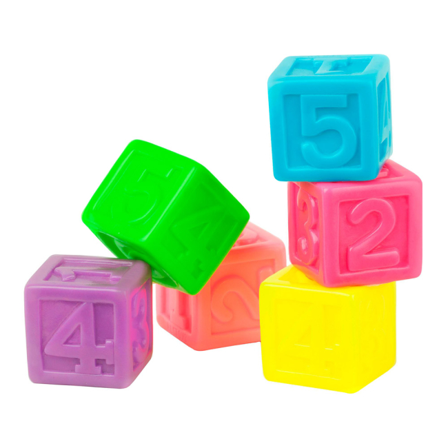 Игрушки для ванны - Набор игрушек для ванны Bebelino Кубики с цифрами (57089)