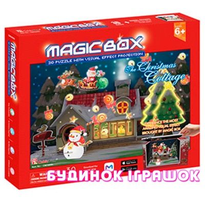 3D-пазлы - Трёхмерная головоломка-конструктор CubikFun Magic Box. Рождественский коттедж (OM3605h)