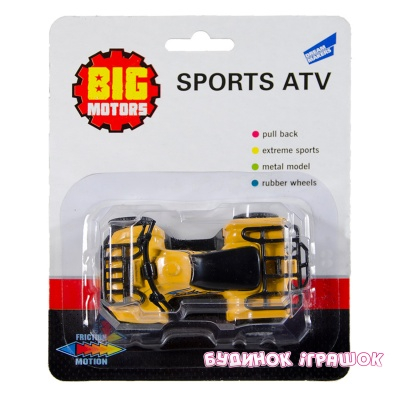Транспорт і спецтехніка - Автомодель Big Motors Sports ATV (6688-6)
