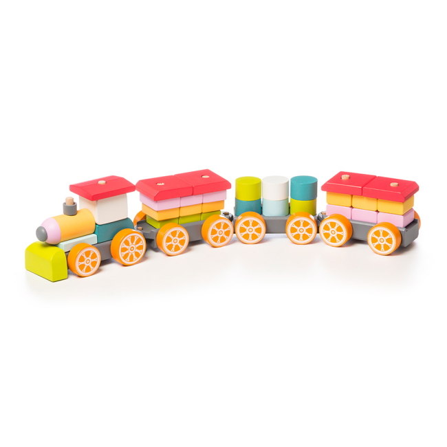 Развивающие игрушки - Кубики Cubika Поезд LР-1 38 элементов (11681)