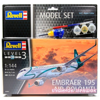 3D-пазли - Модель для збірки Літак Revell Embraer 195 Revell (64884)