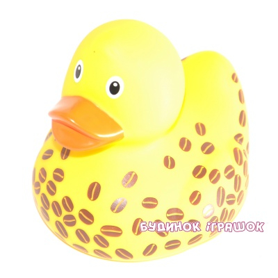 Іграшки для ванни - Гумова іграшка Lilalu Funny Ducks Качка Кава (L1833)