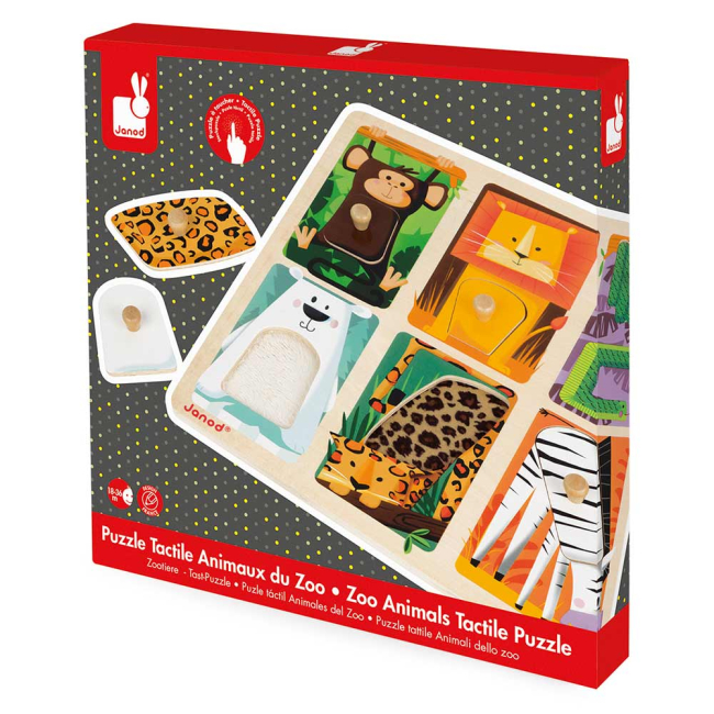 Развивающие игрушки - Головоломка Janod Животные в зоопарке (J07081)