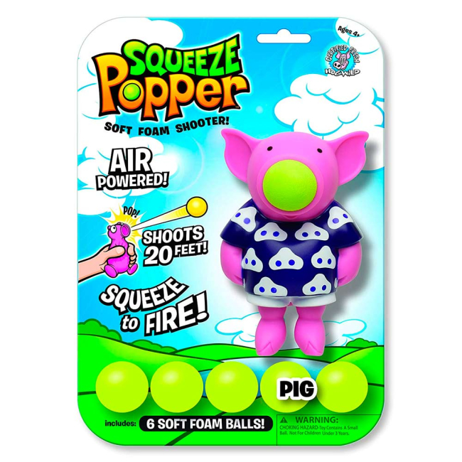 Антистресс игрушки - Игрушка Squeeze Popper Стреляющий зверек Свинтус (54300)