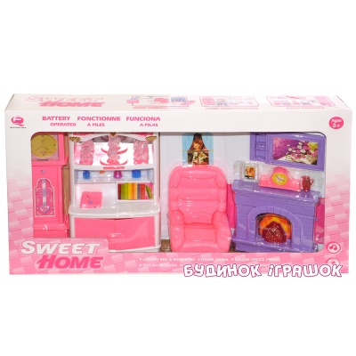 Меблі та будиночки - Лялькова вітальня Qun Feng Toys Солодка хатка рожева (25298P)