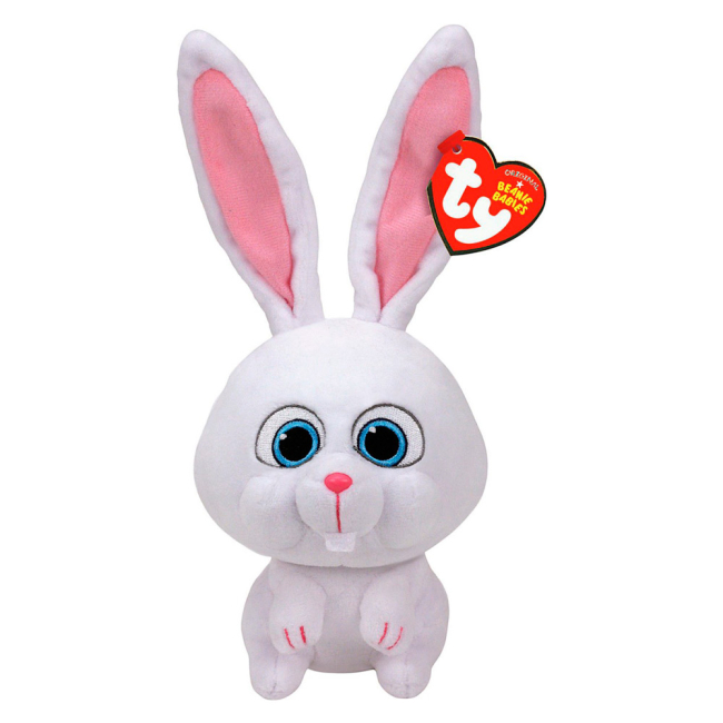 Персонажі мультфільмів - М'яка іграшка серії Secret Life of Pets Кролик СНІЖОК TY (96295)