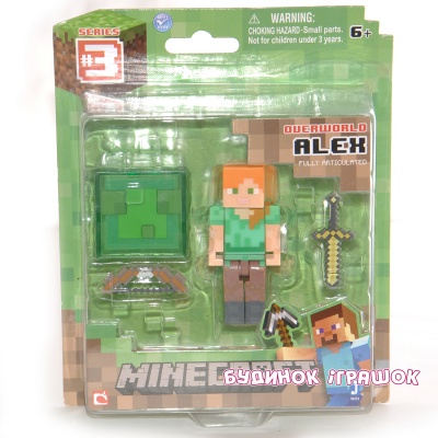 Фигурки персонажей - Игровой набор Алекс Minecraft с аксессуарами (16513)