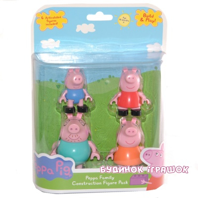 Блокові конструктори - Набір фігурок для конструктора Сім'я Пеппі Peppa Pig (6080)