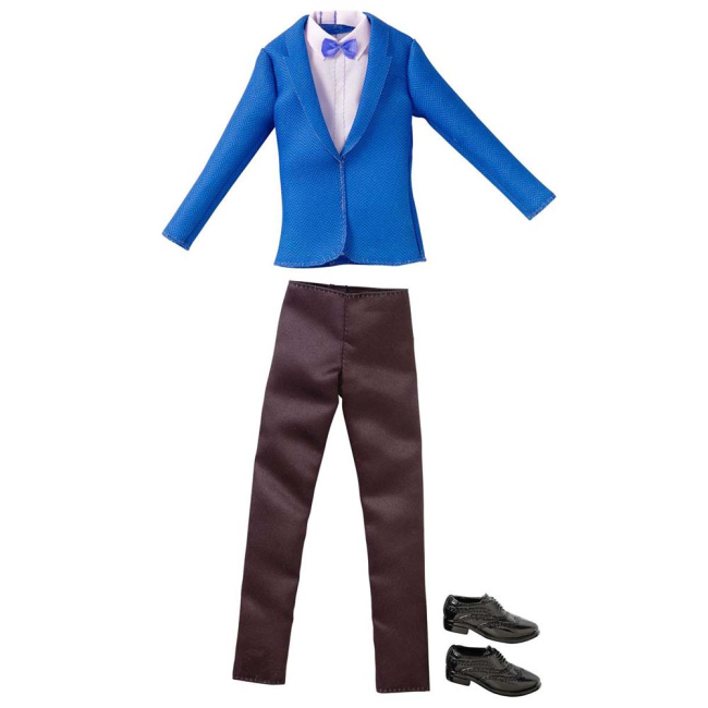 Одежда и аксессуары - Игровой набор Одежда для Кена Синий пиджак и штаны с туфлями Barbie (CFY02 / DWG73)