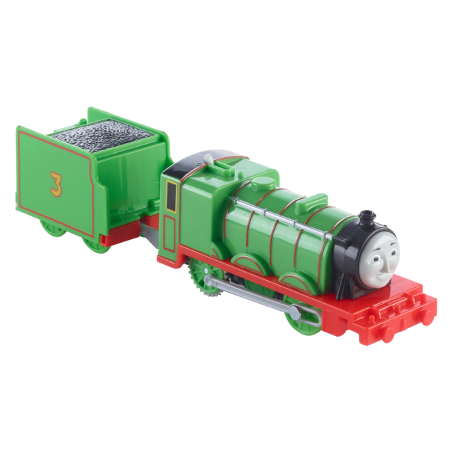 Железные дороги и поезда - Паровозик Thomas and Friends Track master Генри с вагоном моторизированный (BMK87/BML10)