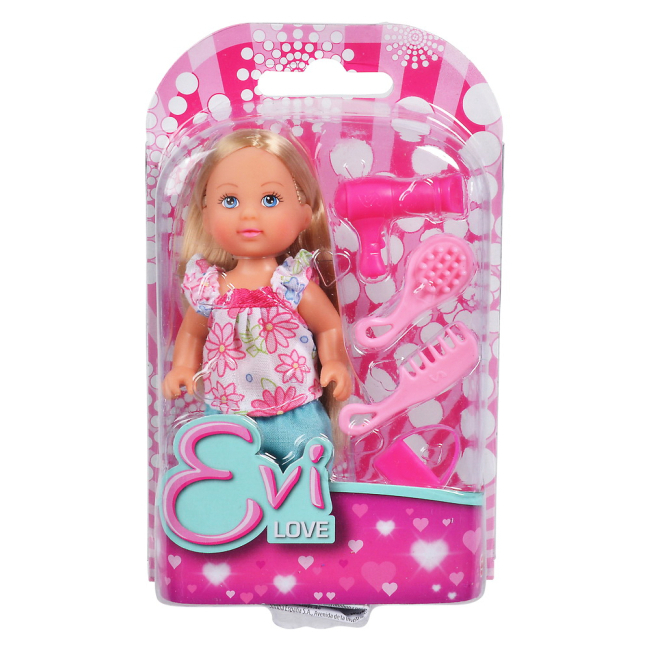 Куклы - Кукла Steffi & Evi Love Эви в разноцветной кофточке и мини-набор аксессуаров для стилиста (5734830-2) (5734830-1)