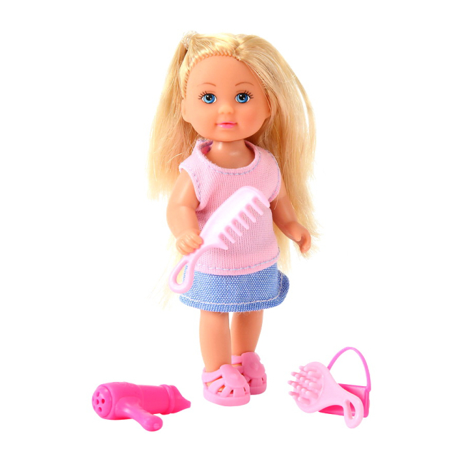 Ляльки - Лялька Steffi & Evi Love Еві в рожевій кофтинці та міні-набір аксесуарів для стиліста (5734830-2)