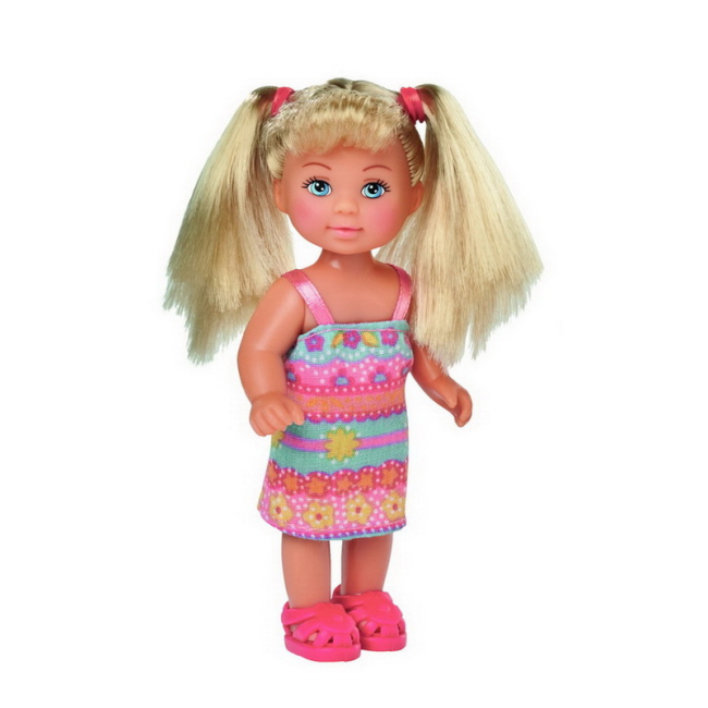 Куклы - Кукла Steffi & Evi Love Эви в разноцветном сарафане (5737988-1)