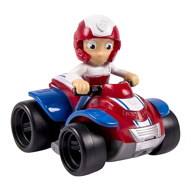 Фігурки персонажів - Рятувальний квадроцикл Paw Patrol Pull-Back фігурка Зика Райдера (SM16605 / SM16605-7) (SM16605/SM16605-7)