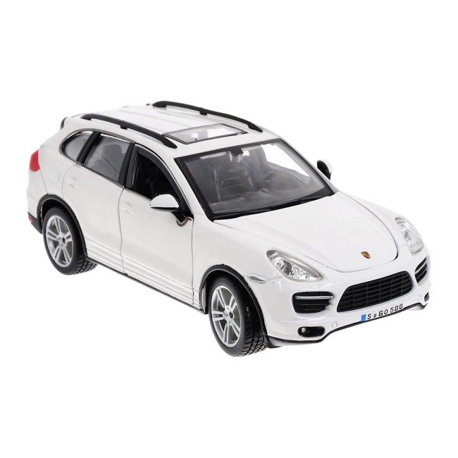 Автомодели - Автомодель Bburago Porsche Cayenne turbo белый (18-21056 white)