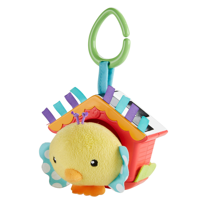 Подвески, мобили - Мягкая игрушка подвеска Птенец в скворечнике Fisher-Price (DFP95)