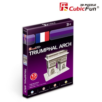 3D-пазлы - Трехмерная головоломка-конструктор CubicFun Триумфальная арка (S3014h)