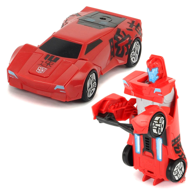 Трансформеры - Автомобиль Трансформер Сайдсвайп со светом и звуком Dickie Toys 15 см (3113001)