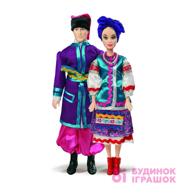 Куклы - Кукла Оксанка и Ваня в сиреневых цветах (80102-2)