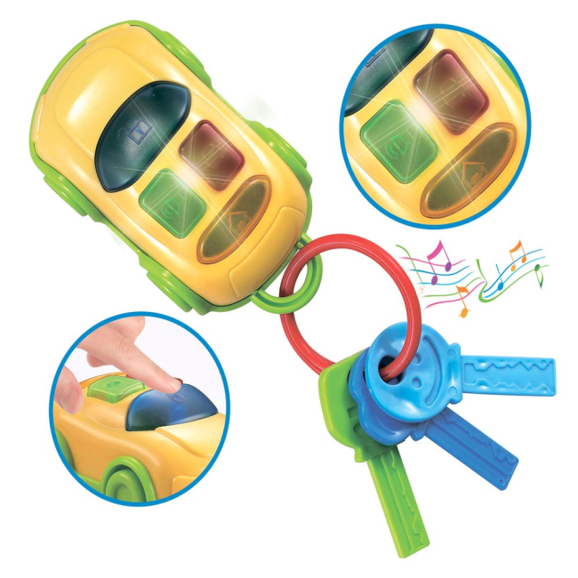Развивающие игрушки - Звуковой брелок Автомобиль с ключами BeBeLino (57097)