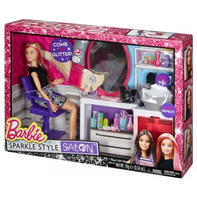 Куклы - Игровой набор с куклой Салон сияющей красоты Блондинка Barbie (DTK04 / DDTK05) (DTK04/DTK05)