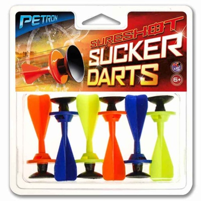 Спортивні активні ігри - Набір дротиків з присоскою Petron Supershot Playmates Toys 6 шт (162/7)