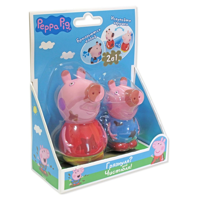 Фигурки персонажей - Игровой набор Чистюля или грязнуля Peppa Pig 2 предмета (30219)