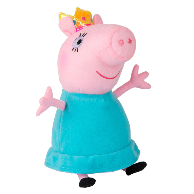 Персонажі мультфільмів - М'яка іграшка Мама Свинка Королева Peppa Pig 30 см (31153)