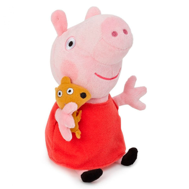 Персонажі мультфільмів - М'яка іграшка Peppa Pig Пеппа з іграшкою 40 см (31157)