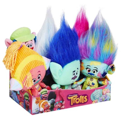 Персонажи мультфильмов - Игрушка мягкая Плюшевый тролль Trolls в ассортименте (В6566) (B6566)