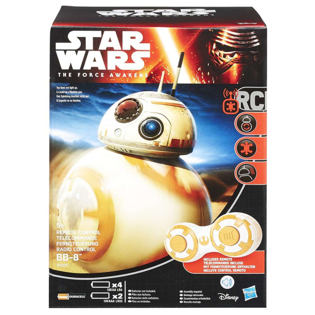 Роботы - Игровой робот Дроид BB-8 на радиоуправлении Star Wars (B3926)