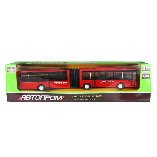 Транспорт и спецтехника - Игрушечня машина Автобус Автопром металлический в коробке 1:32 (7781)
