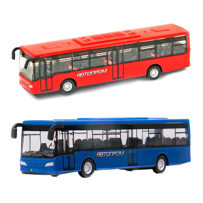 Транспорт і спецтехніка - Іграшкові машина Автобус Автопром металевий в коробці 1:36 (7784)