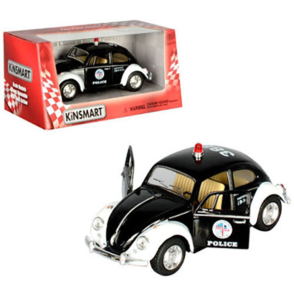 Транспорт и спецтехника - Игрушка машинка Kinsmart Полиция Volkswagen Classical Beetle (KT5057WP)