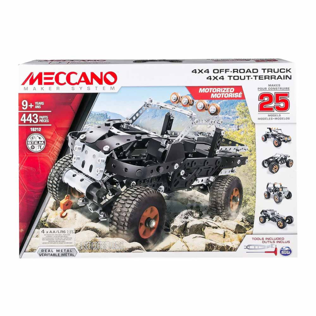 Конструктори з унікальними деталями - Іграшка конструктор 443 деталей Meccano 25 моделей (6028599)