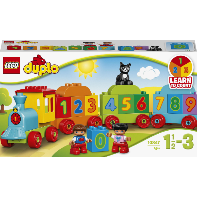 Конструктори LEGO - Конструктор LEGO DUPLO Потяг із цифрами (10847)