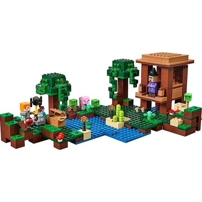 Конструктори LEGO - Конструктор LEGO Minecraft Хатина відьми (21129) (21133)