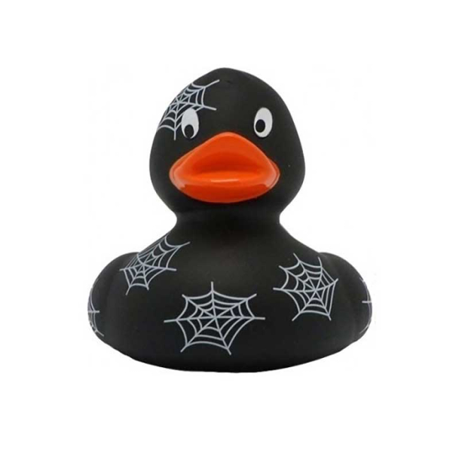 Іграшки для ванни - Гумова іграшка Funny Ducks Качка Павутинка (L1153)