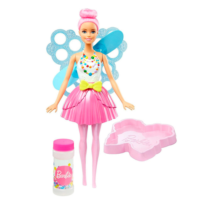 Ляльки - Лялька Barbie Dreamtopia Фея із світло-рожевим волоссям (DVM94/DVM95)