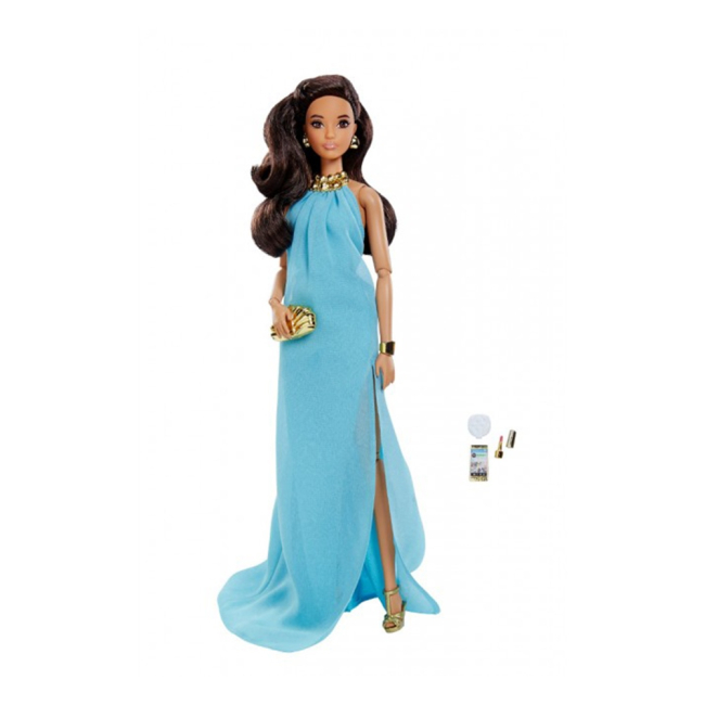 Куклы - Коллекционная кукла Barbie Высокая мода Аквамариновое платье (DVP54/DVP56)