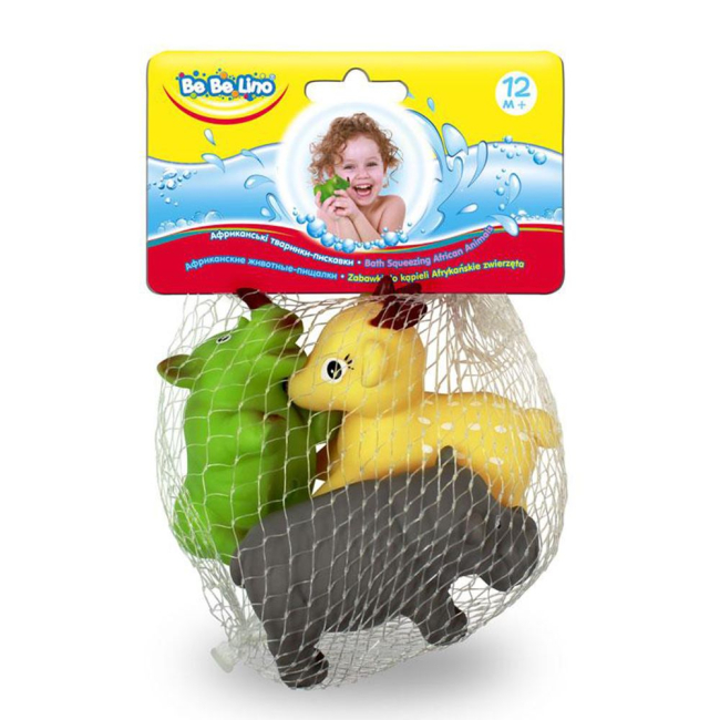 Игрушки для ванны - Набор игрушек для ванны Bebelino Африка пищалки (58003)