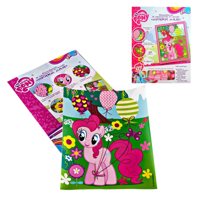 Наборы для творчества - Вышивка и украшение по канве Пинки Пай TM My Little Pony Издательство Перо (119559)