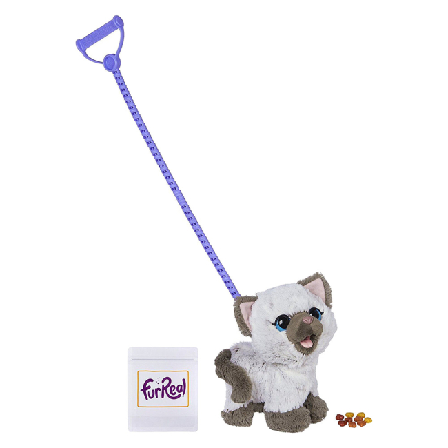 Мягкие животные - Мягкая игрушка-каталка FurReal Friends Котёнок на поводке (C1156)