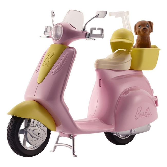Транспорт и питомцы - Акссесуары для куклы Мопед Barbie (DVX56)