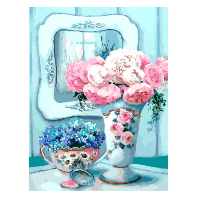 Товары для рисования - Картина по номерам Бирюзовый натюрморт Идейка (КН2038)