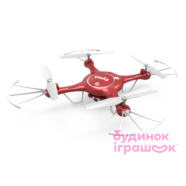 Радиоуправляемые модели - Квадрокоптер Syma X5UW FPV real time красный 32 см (X5UW)