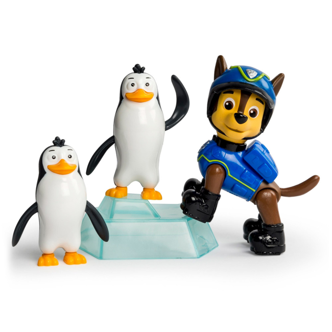 Фигурки персонажей - Игровой набор Щенячий патруль Spin Master Гонщик и пингвины (SM16659/SM16659-1)