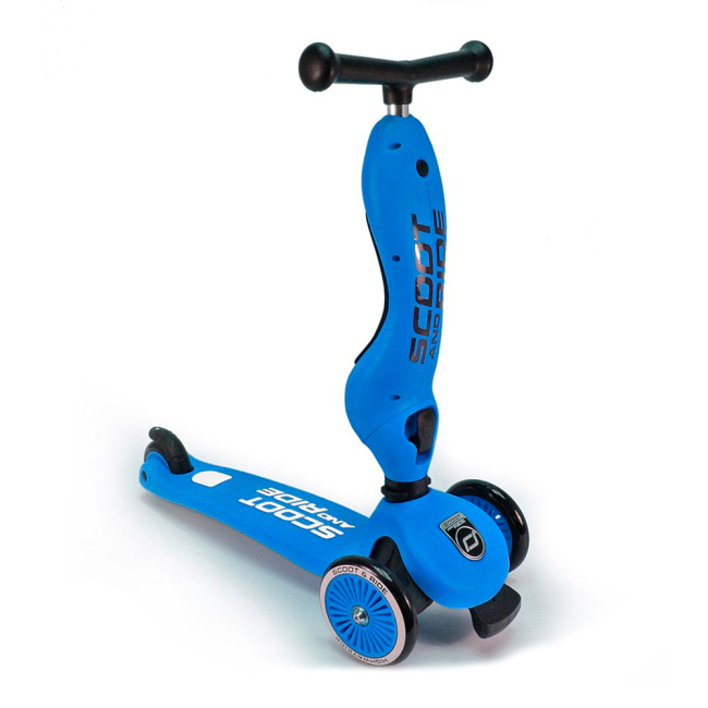 Самокаты - Самокат Scoot and Ride Highwaykick Синий трехколесный до 50 кг (SR-160629-BLUE)