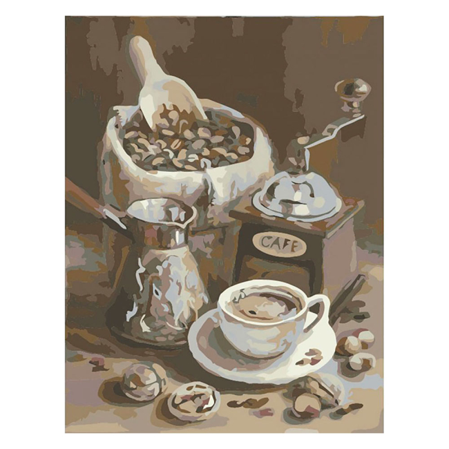 Товари для малювання - Картинка за номерами Ранкова кава (КН2047)