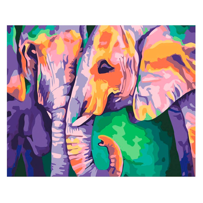 Товары для рисования - Картинка по номерам Индийские краски Животные, птицы (КН2456)